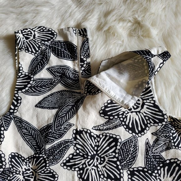 J. Crew Notched Shell Polynesian Floral Size 0 EUC - Picture 8 of 16